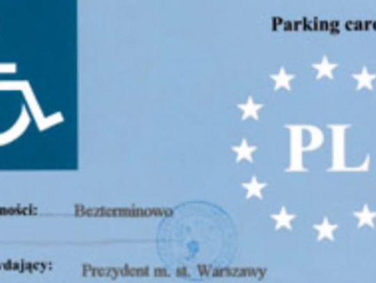 Nowe karty parkingowe