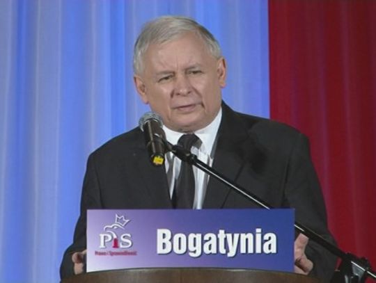 Plany, wybory i program  - Jarosław Kaczyński w Bogatyni
