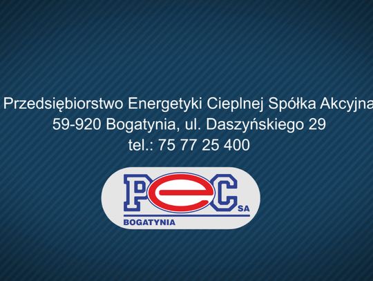 Przedsiębiorstwo Energetyki Cieplej w Bogatyni zatrudni pracowników