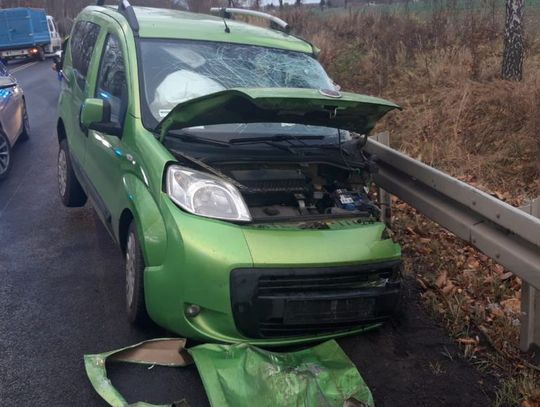 Wypadek na drodze 352 na wysokości Koźlic