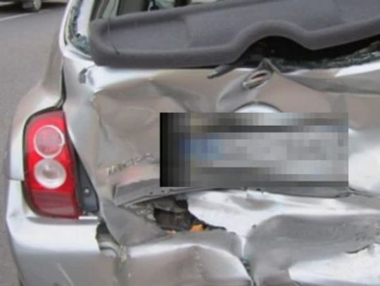 Zderzenie renault i nissana