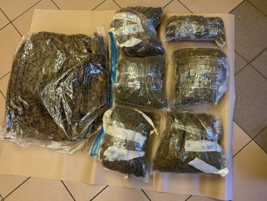 Zgorzelec: 9 kilogramów marihuany w torbie 33-latka. Grozi mu 10 lat więzienia