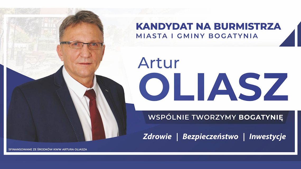 Artur Oliasz - kandydat na burmistrza miasta i gminy Bogatynia