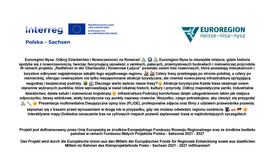 Euroregion Neisse: Entdecke Erbe und Moderne auf dem Fahrrad!