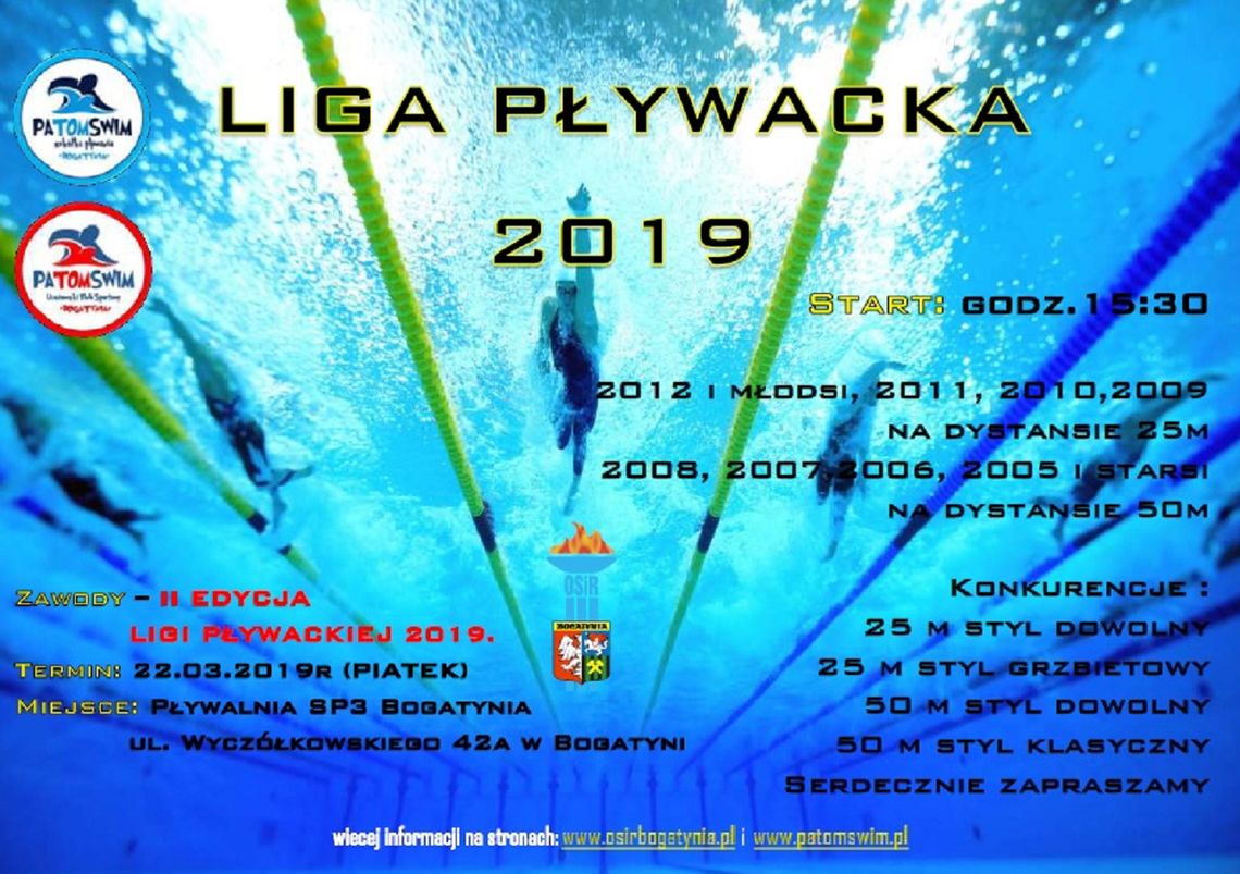 II Edycja Ligi Pływackiej 2019