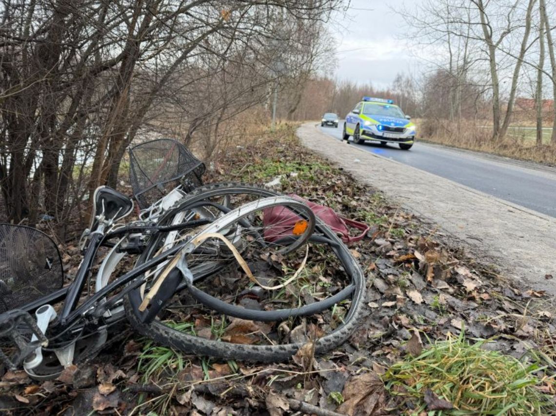 Pijany kierowca Forda potrącił 64-letnią rowerzystkę w gminie Bogatynia