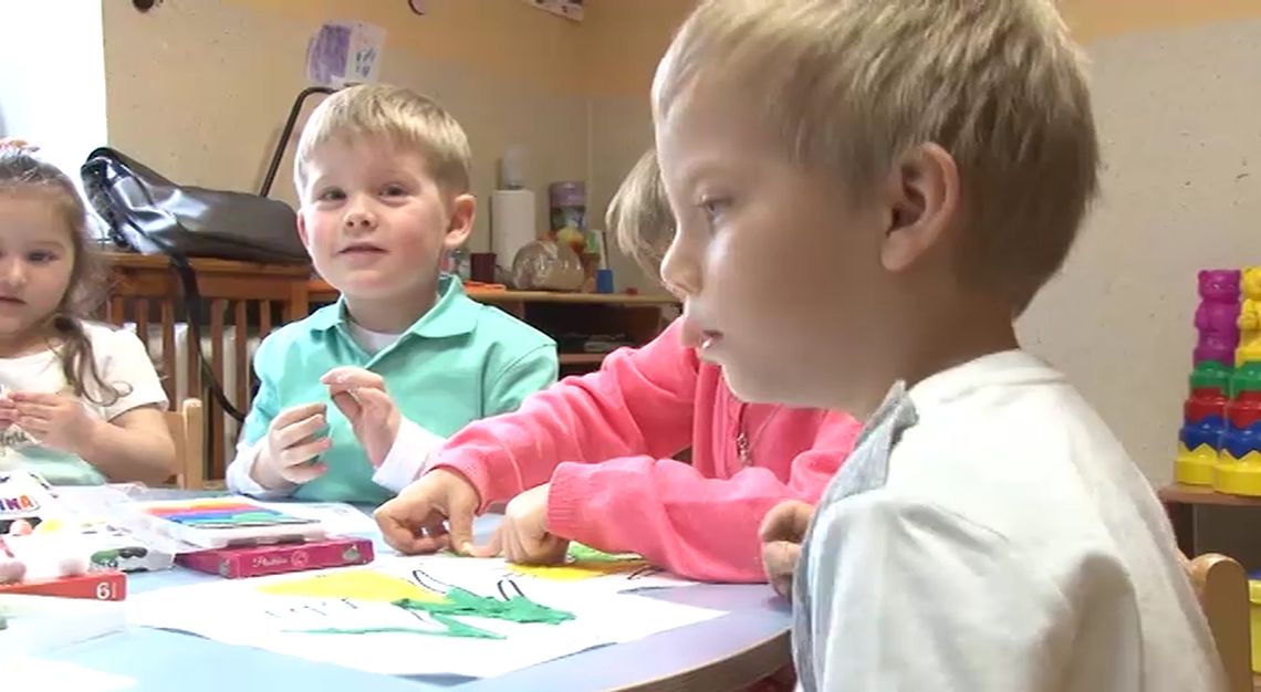 Przedszkolaki się pomieszczą