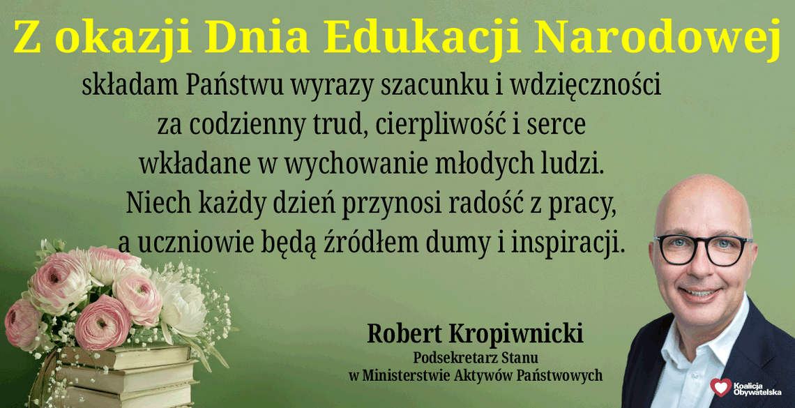 Życzenia z okazji Dnia Edukacji Narodowej