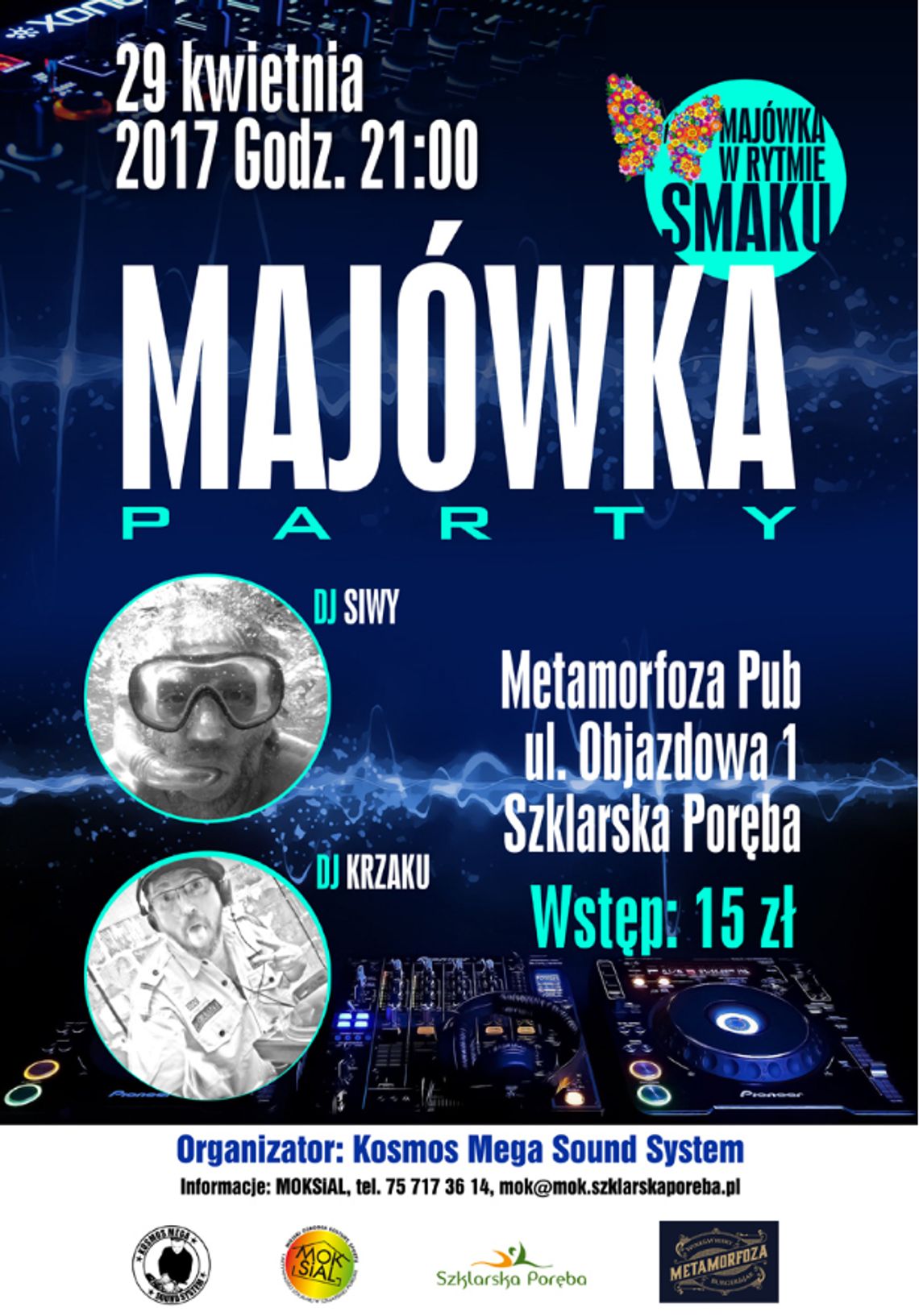 „Majówka Party” DJ KRZAKU i DJ SIWY